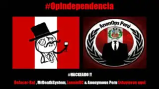 Anonymous hackeó portal del Estado Peruano