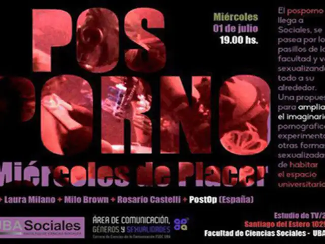 Un evento de posporno generó polémica en la Universidad de Buenos Aires