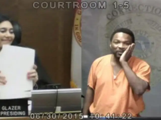VIDEO : jueza reconoce a ex compañero de colegio al dictarle sentencia