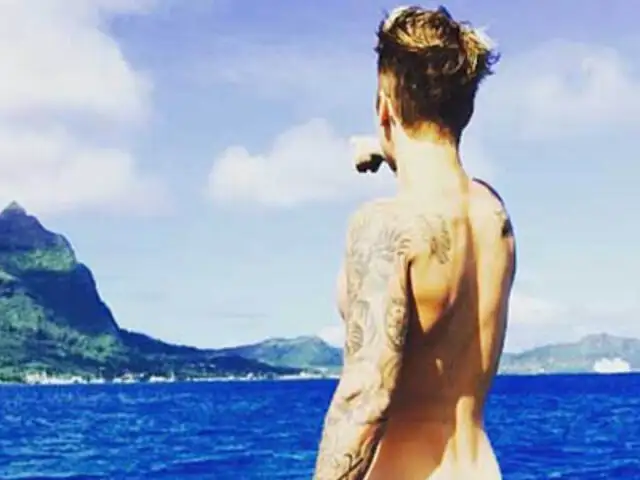 FOTO: Justin Bieber desata la euforia entre sus 'followers' al mostrar su trasero