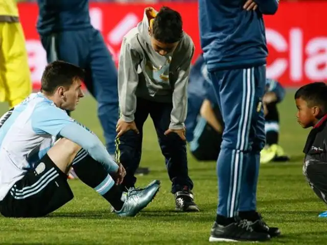 Copa América : ¿Qué le dijeron a Messi los niños que lo consolaron?