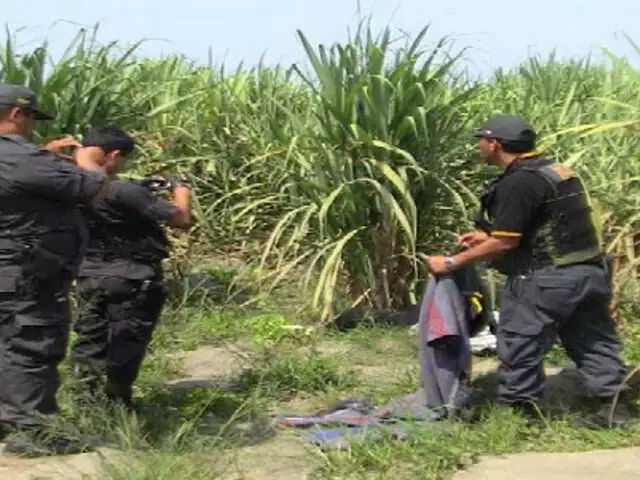 Hallan cadáver de hombre en cañaverales de Pativilca