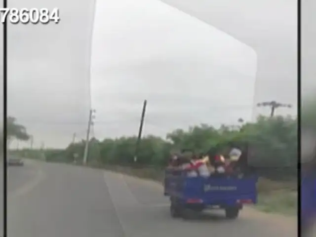 Estudiantes en peligro: motofurgon es usado como movilidad escolar en Piura