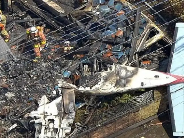Japón: caída de avioneta en zona residencial deja tres muertos y cinco heridos en Tokio