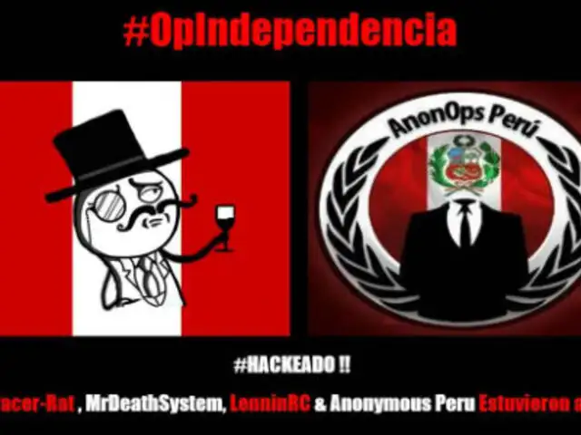 Anonymous hackeó portal del Estado Peruano