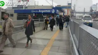 Exceso de pasajeros en hora punta colapsa estación del Metropolitano