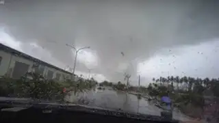 Impactantes imágenes: tornado se "tragó" un automóvil en Taiwán