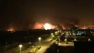 Revelan nuevas imágenes de la gigantesca explosión en China