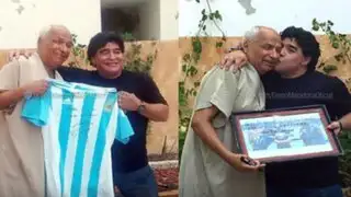 Maradona se reencontró con árbitro que no vio ‘La mano de Dios’