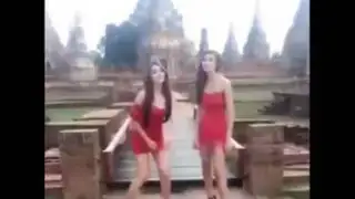 VIDEO: sancionarán a modelos por "sensual" baile en un templo sagrado