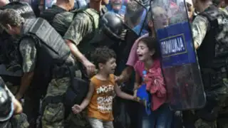 Macedonia: crisis migratoria desata batalla campal