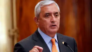 Congreso de Guatemala retira inmunidad a presidente Otto Pérez