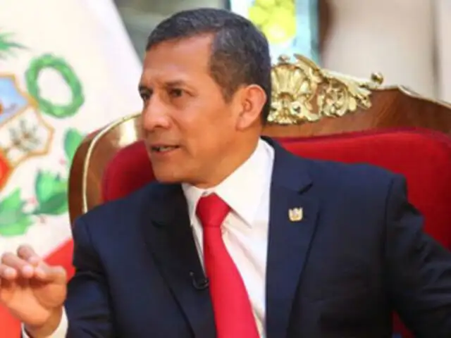 Ollanta Humala afirma que lidera lucha contra la inseguridad
