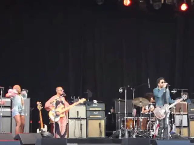 Cantante Lenny Kravitz muestra órgano sexual durante concierto