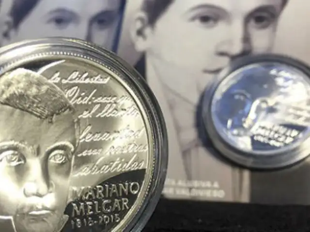 El BCR presenta moneda por el bicentenario de Mariano Melgar