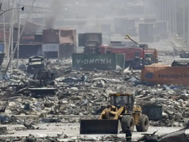 China: detienen a diez directivos del almacén siniestrado en Tianjin