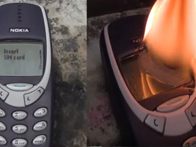 YouTube: intentaron destruir un Nokia 3310 y lo que pasó seguramente lo imaginas