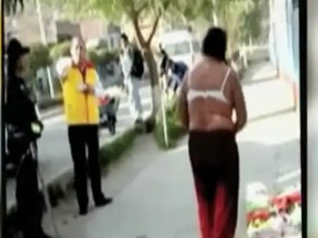 Andahuaylas: mujer ambulante se desnuda y corta para evitar ser desalojada