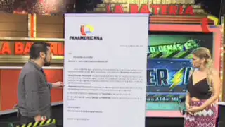 Gerencia de Panamericana Televisión lanza advertencia al programa La Batería