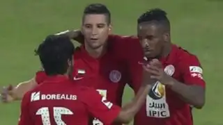 Jefferson Farfán anotó su primer gol con Al Jazira en la liga Árabe