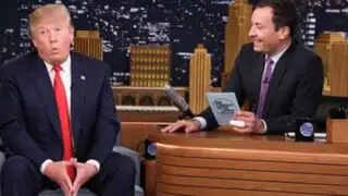 EEUU: Jimmy Fallon realiza divertida entrevista a Donald Trump