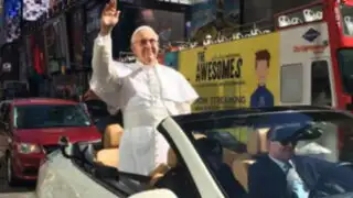 Figura de cera del Papa Francisco sorprendió a ciudadanos de Nueva York