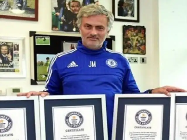 José Mourinho ingresó al Libro de los Récords Guinness