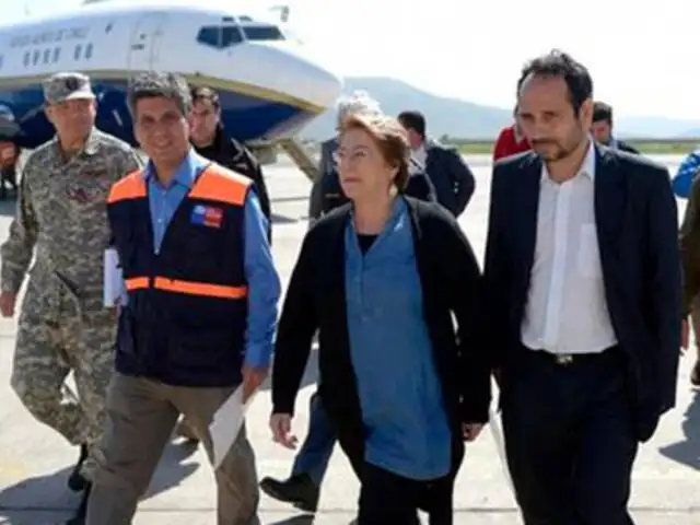 Presidenta Bachelet llegó a la zona más afectada por el terremoto