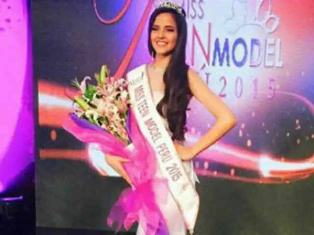Luciana Fuster se coronó como la nueva Miss Teen Model Perú 2015