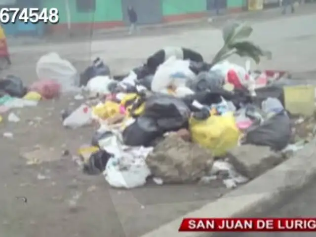 SJL: vecinos denuncian que hace varios días no recogen la basura