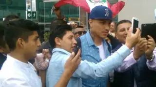 Paolo Guerrero y sus primeras palabras a su llegada a Lima