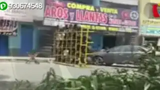 Los Olivos: vecinos denuncian que tiendas de autopartes invaden la vía pública