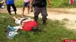 Pucallpa: pobladores golpean a ladrón que asaltó a un anciano