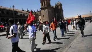 Cusco se paraliza por 48 horas en contra de Decreto Legislativo