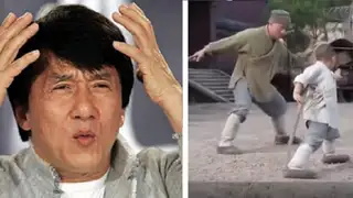 Mira cómo un niño le da clases de artes marciales a Jackie Chan