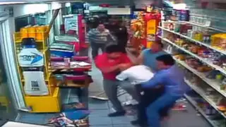VIDEO: ladrón recibe tremenda paliza al intentar asaltar una bodega
