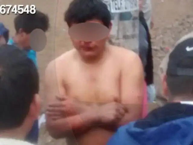 Sullana: pobladores desnudan y golpean a presuntos delincuentes