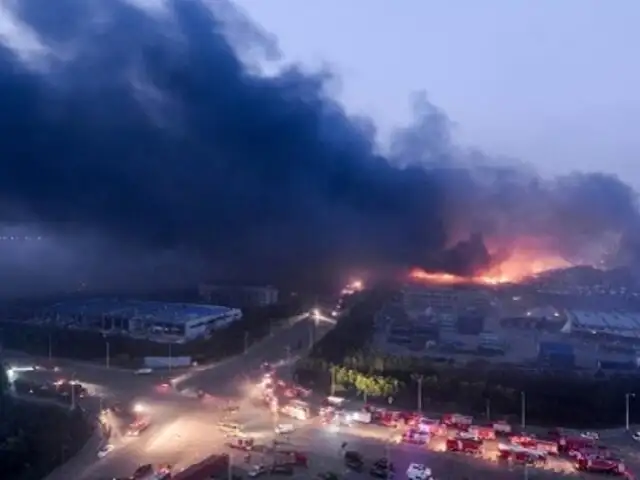 China: nueva explosión se registró en el puerto de Tianjin