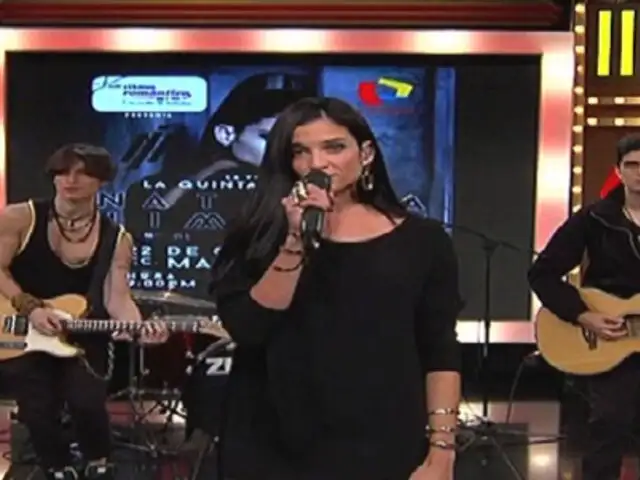 Natalia Jiménez cantó sus mejores éxitos en La Batería