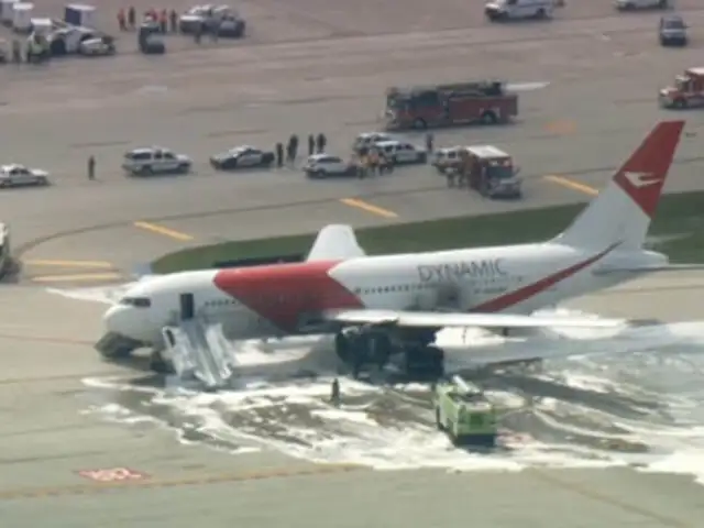 EEUU: avión se incendió en aeropuerto de Miami dejando varios heridos