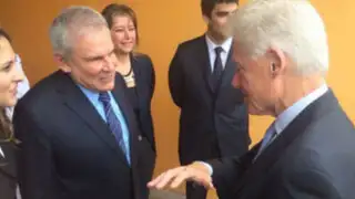 Alcalde Castañeda se reunió con expresidente de EEUU Bill Clinton