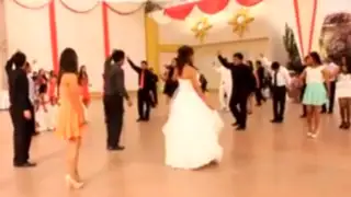 Huancayo: novios celebran su boda zapateando al ritmo de huaylas
