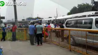 Trébol de Javier Prado: buses y combis provocan caos todos los días