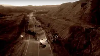 YouTube: extraño fenómeno geológico destruye una carretera en California