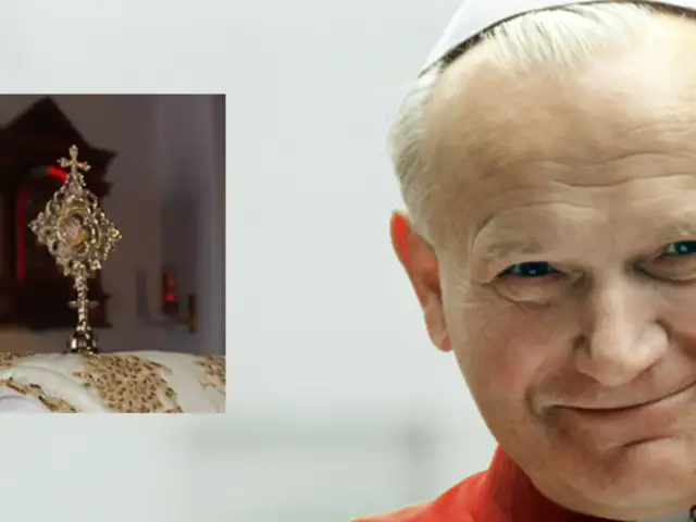 Trujillo: llega reliquia con sangre del papa Juan Pablo II