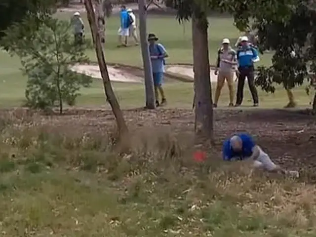 VIDEO: espectador cae fulminado por el impacto de una pelota de golf