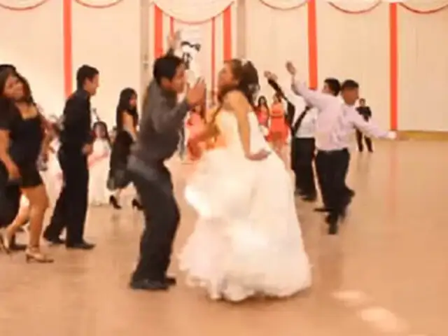 Coreografía de Huaylas durante matrimonio se convierte en viral