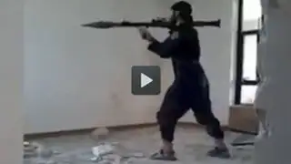 VIDEO: presunto yihadista muere al intentar disparar un lanzacohetes