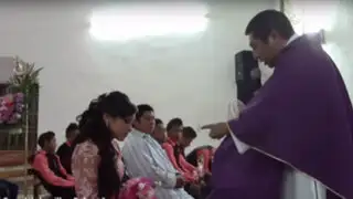 VIDEO: sacerdote agrede y amenaza a una joven en plena misa