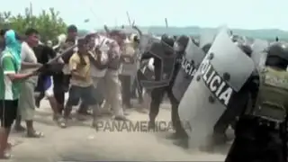 Juanjuí: policía quedó grave tras sufrir violento ataque en desalojo de terreno